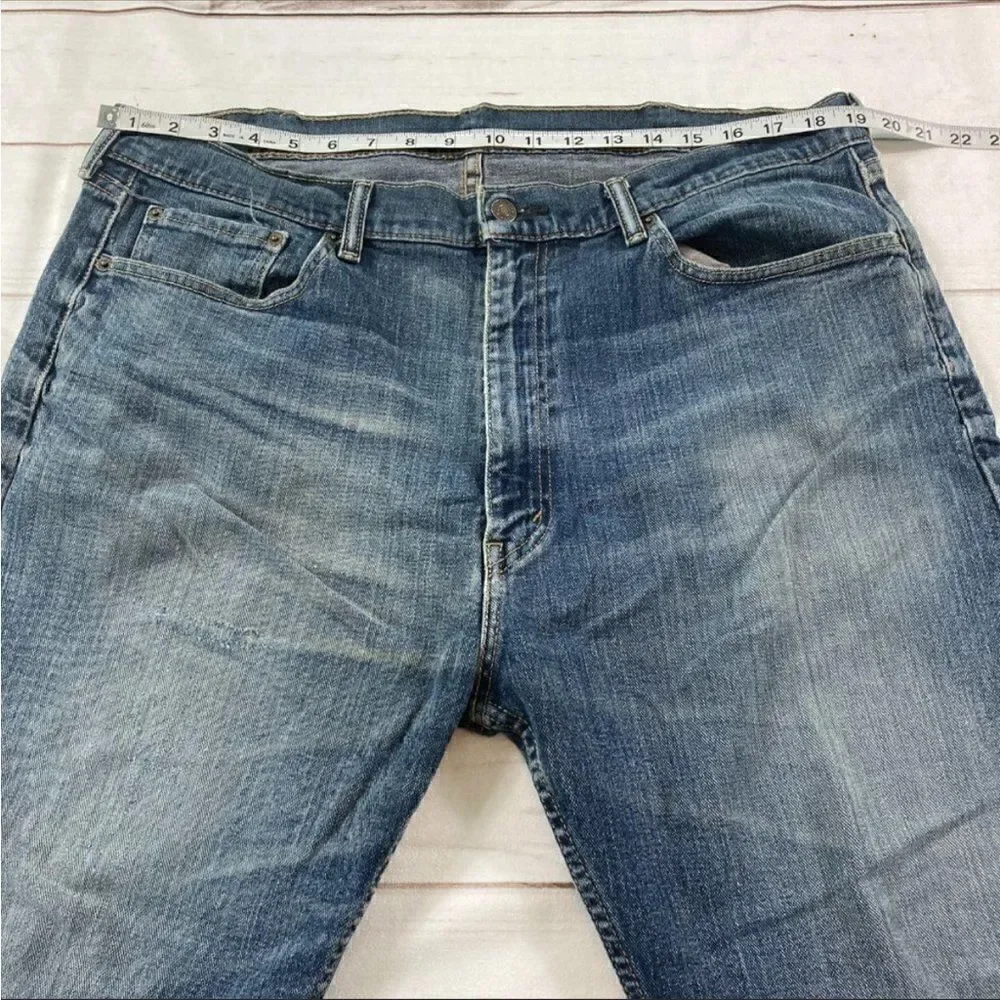 Levi Strauss & Co. Mens Blue 505 Straight Leg Denim Jeans Size W40xL30